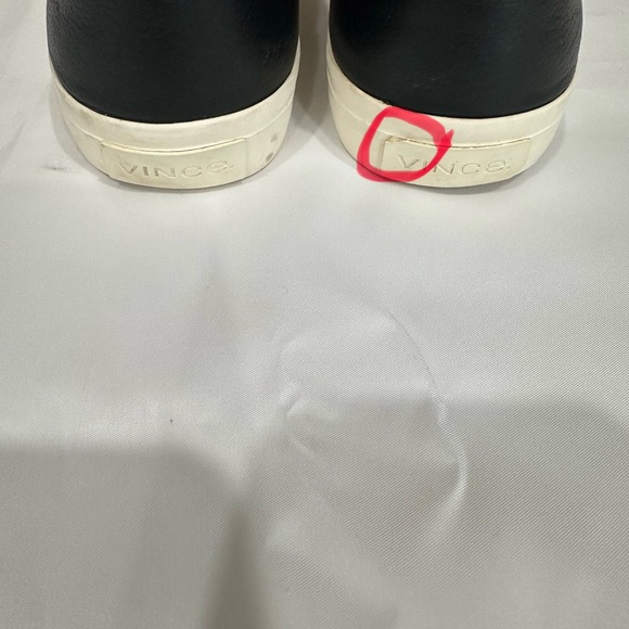 Vince Men’s Black Leather Slip-On Sneakers Size 8M main image 12